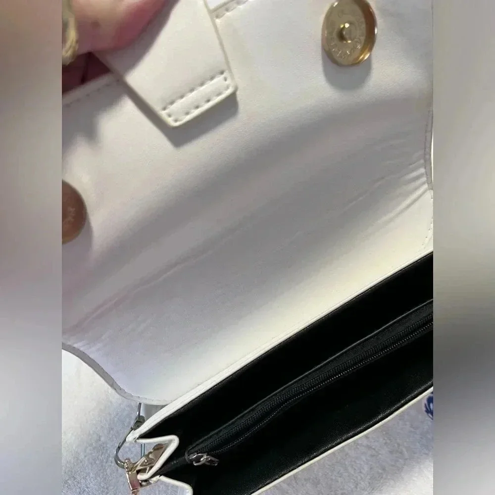 Sondra Roberts Diana Crossbody Shoulder Bag  White shoulder bag